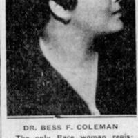 Dr. Bess F. Coleman